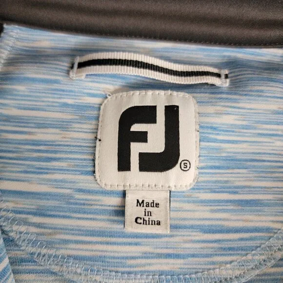 Footjoy FJ Womens Blue Performance Full Zip Golf Jacket Size Small Active Sporty - Picture 6 of 13